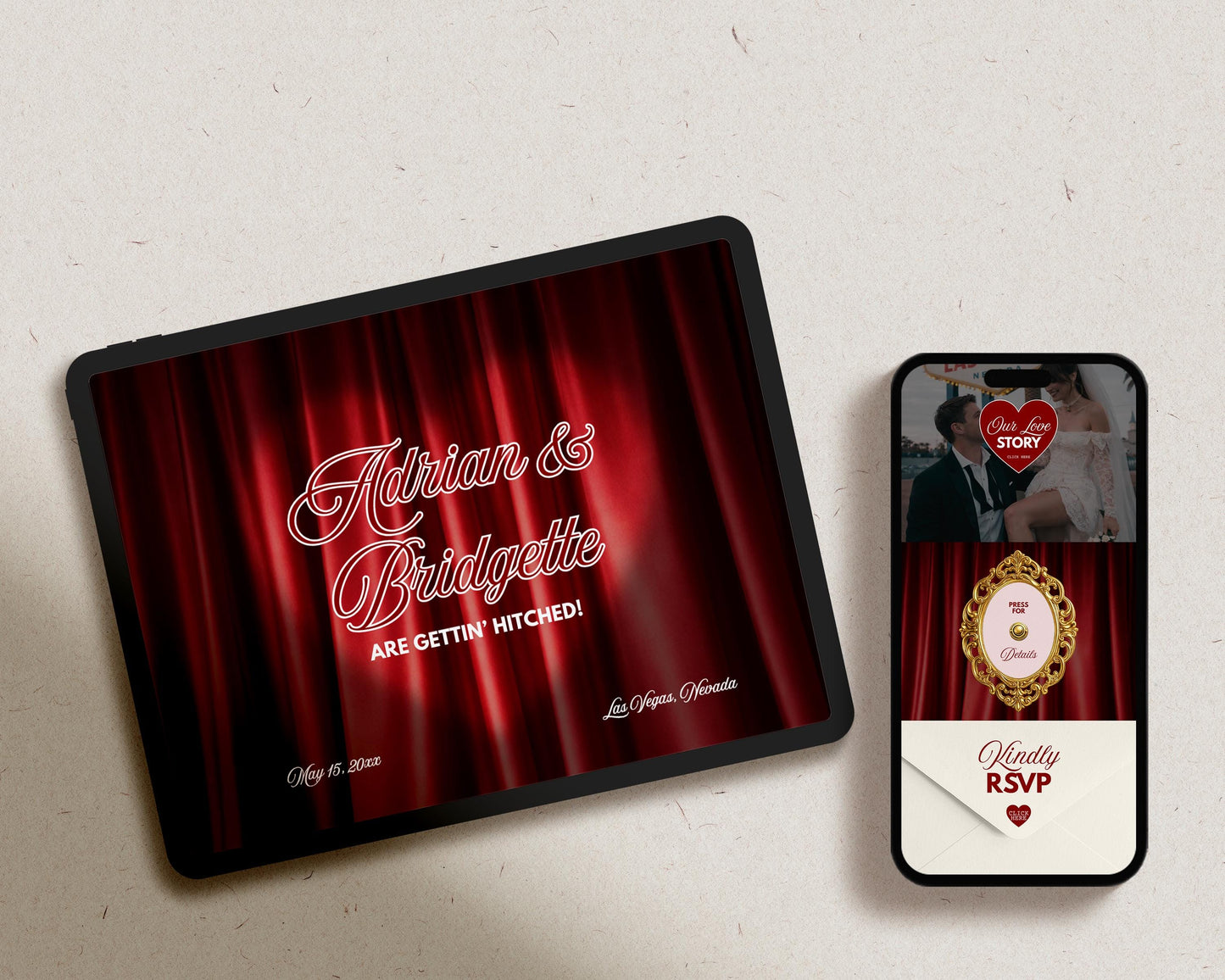 Luxury Wedding Website Template Digital Wedding Invitation RSVP Google Forms Old Hollywood Canva Website Template Vintage Wedding Website