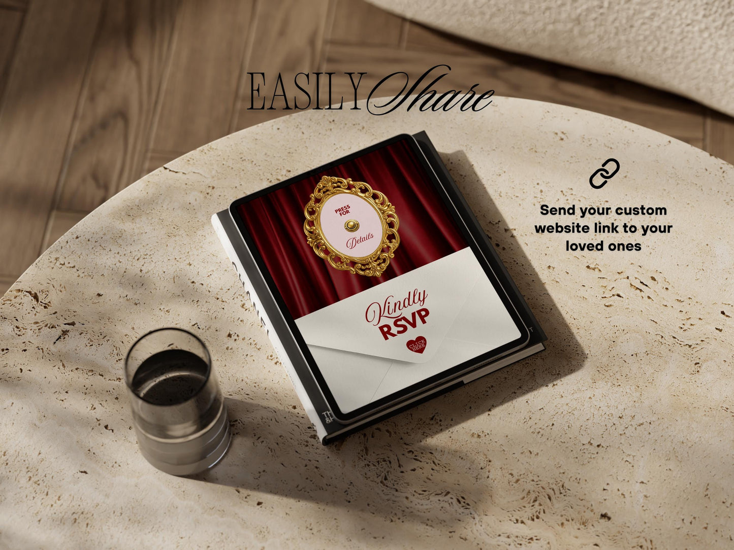 Vegas Wedding Website Template Digital Wedding Invitation RSVP Google Form Retro Vegas Wedding Canva Website Template Lucky in Love Wedding
