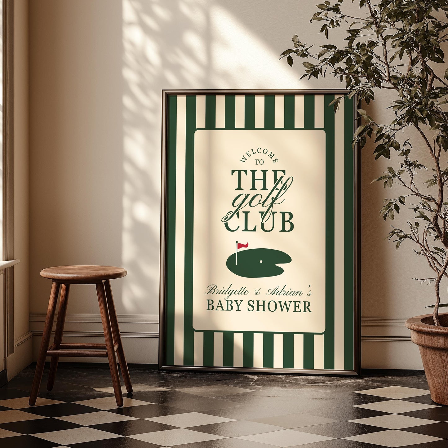Golf Baby Shower Bundle Templates New to the Club Golf Baby Shower Old Money Country Club Invitation Editable Golf Welcome Sign Menu Design