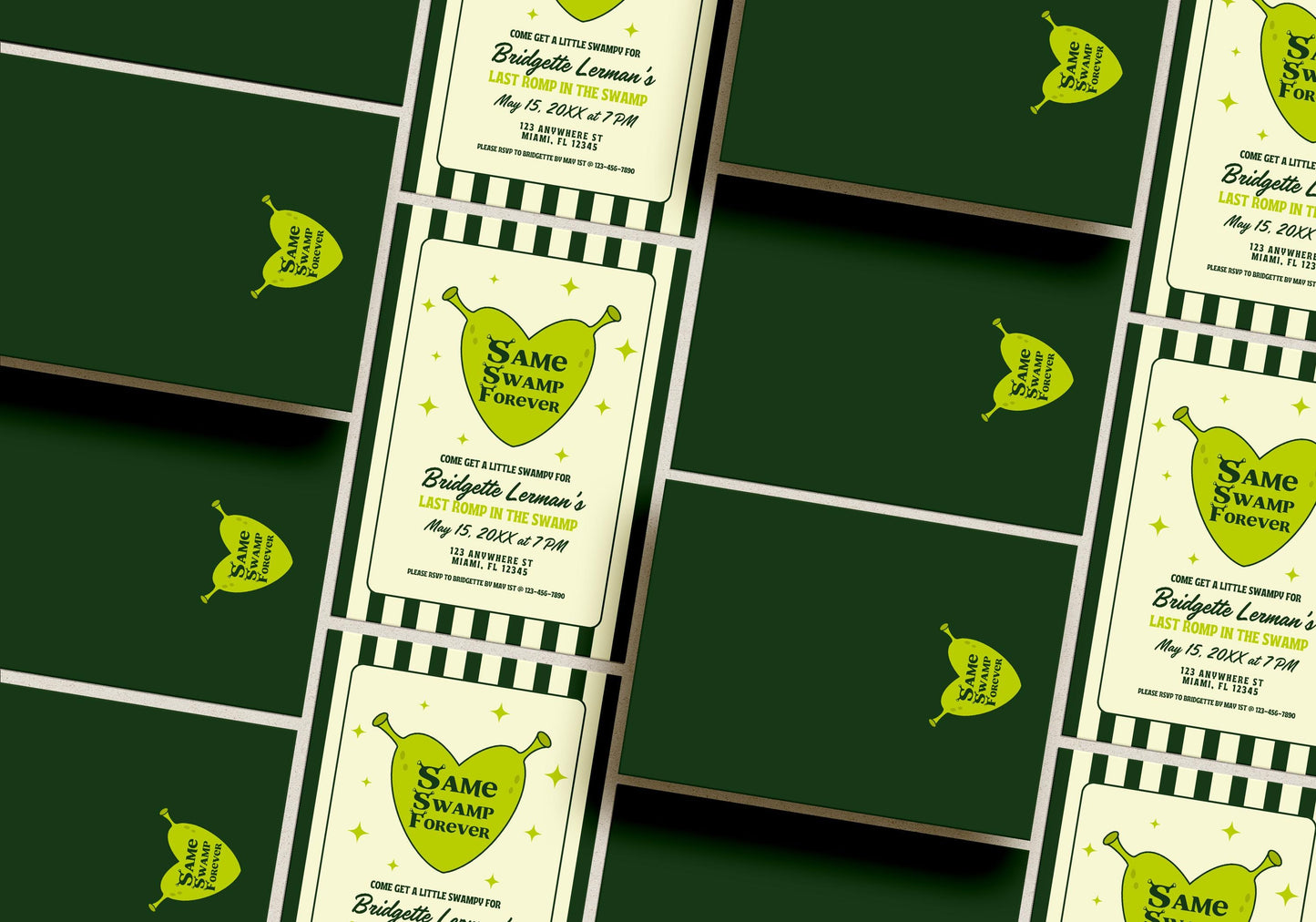 Last Romp in the Swamp Bachelorette Invitation Editable Template Same Swamp Forever Bachelorette Invite Itinerary Ogre Bachelorette Party