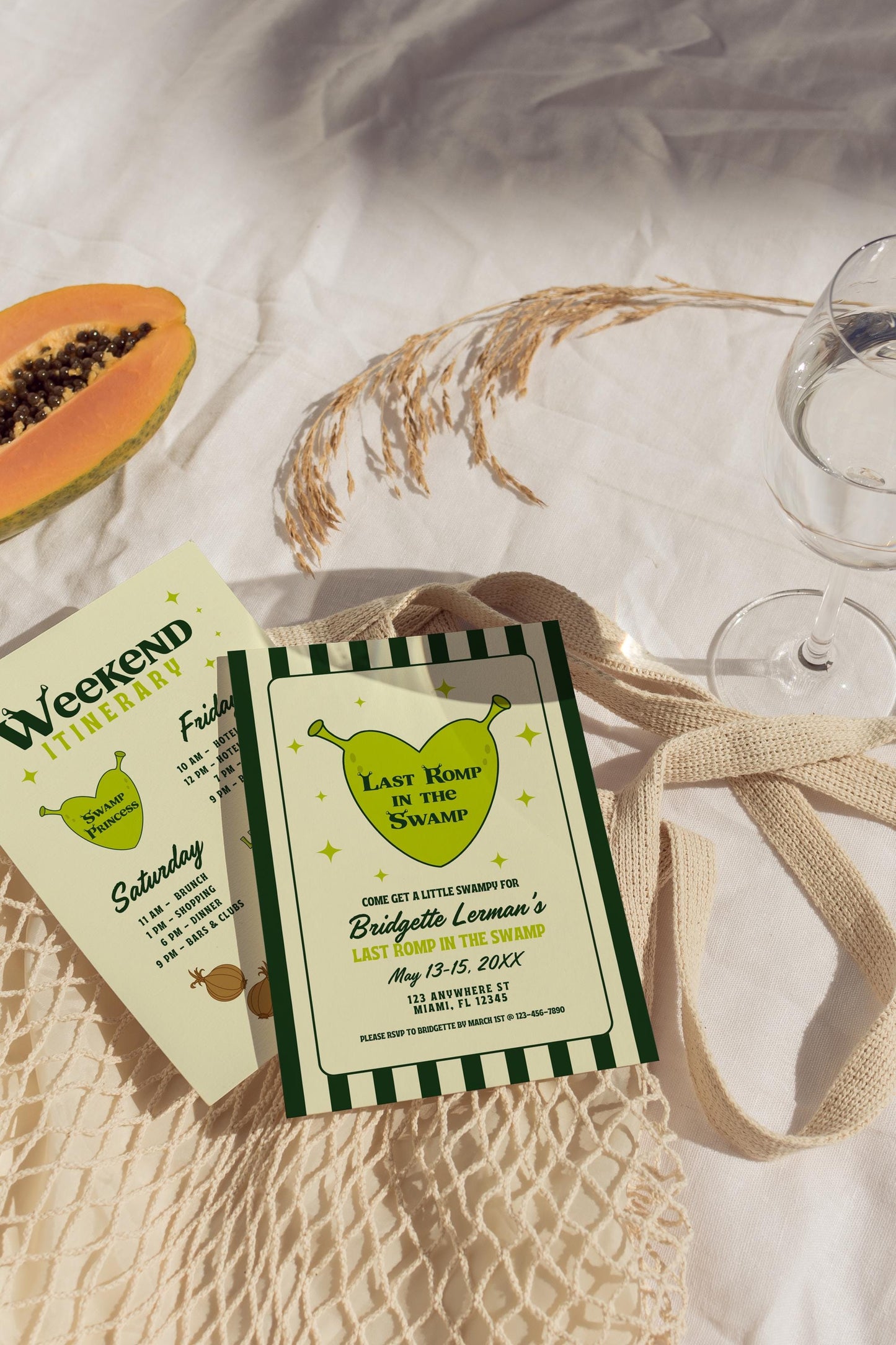 Last Romp in the Swamp Bachelorette Invitation Editable Template Same Swamp Forever Bachelorette Invite Itinerary Ogre Bachelorette Party