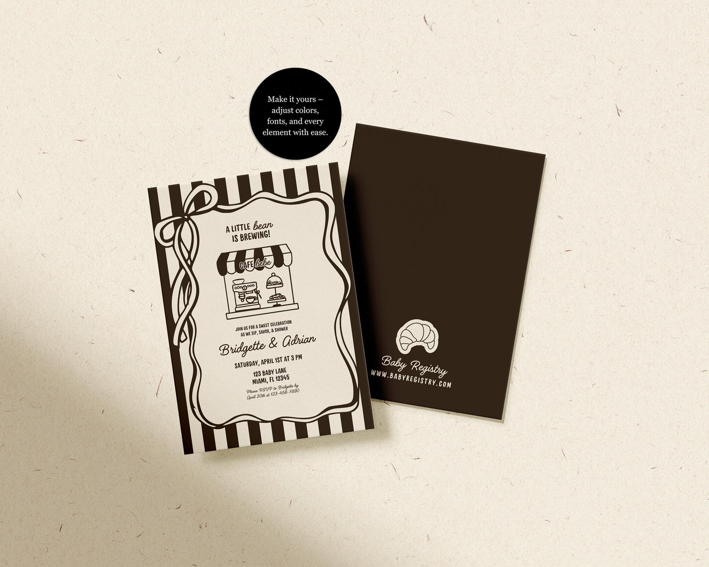Cafe Bebe Baby Shower Bundle Templates Editable Coffee Shop Baby Shower Invitation Diaper Raffle Baby Is Brewing Home Cafe Baby Shower Games