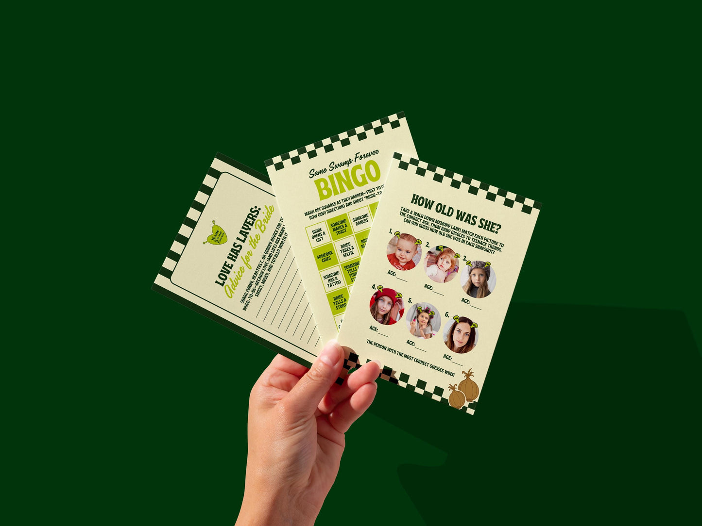 Funny Ogre Bachelorette Party Game Templates Same Swamp Forever Bachelorette Games Editable Last Romp in the Swamp Party Game Templates