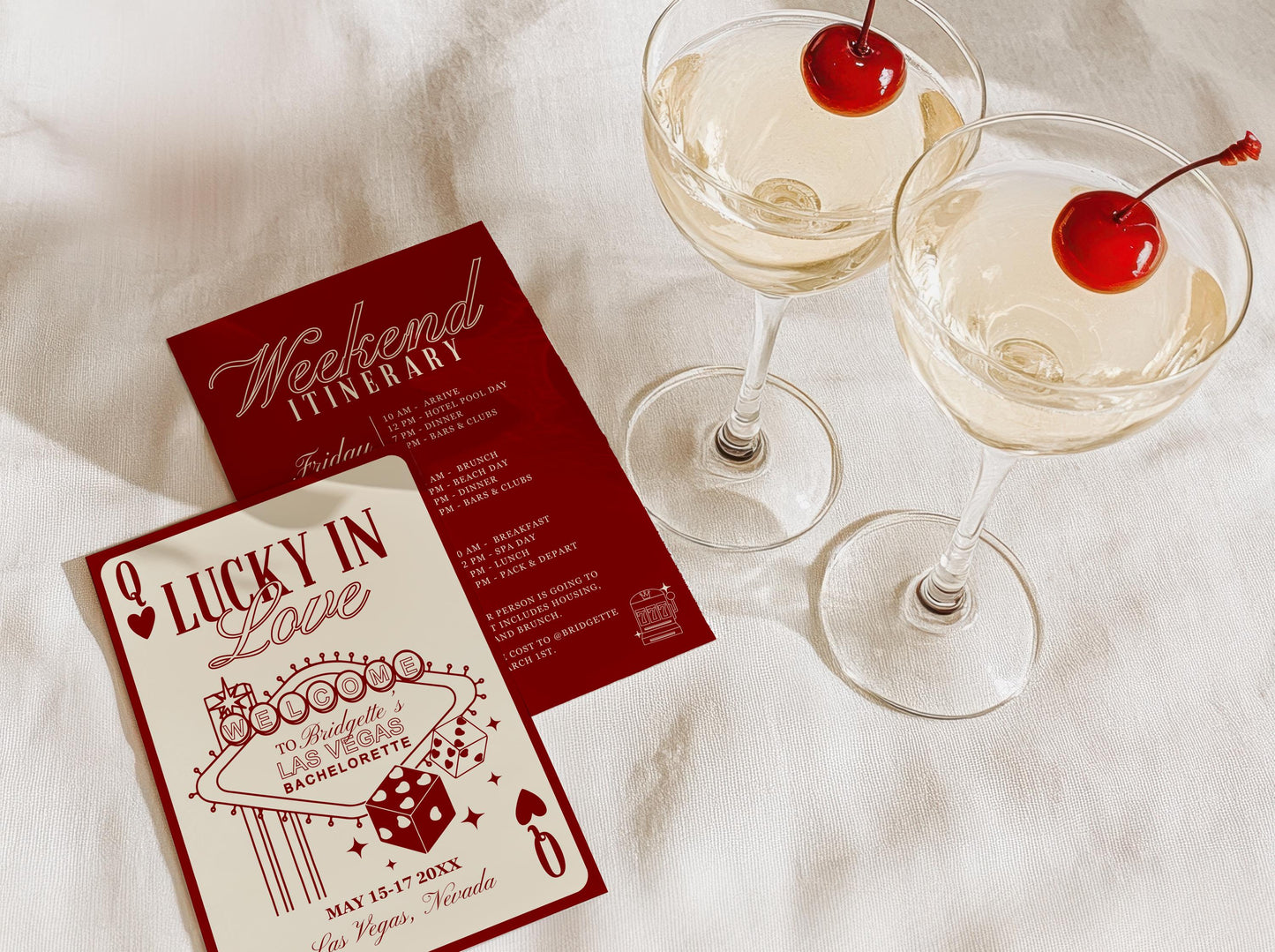 Vegas Bachelorette Itinerary Template Editable Lucky in Love Bachelorette Invitation Vegas Weekend Schedule Vegas Girls Trip Itinerary Canva