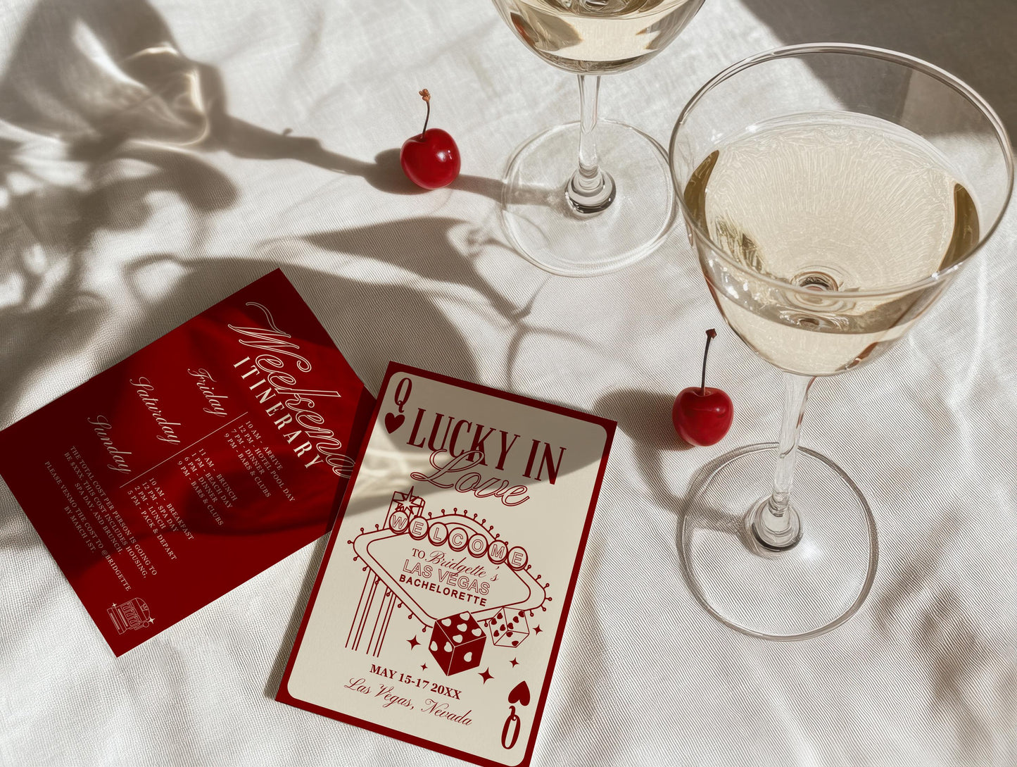 Vegas Bachelorette Itinerary Template Editable Lucky in Love Bachelorette Invitation Vegas Weekend Schedule Vegas Girls Trip Itinerary Canva
