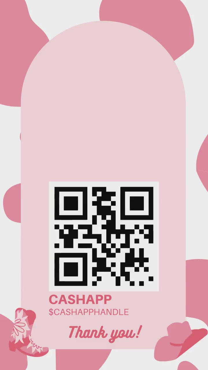 Buy the Bride a Drink Story Template Bachelorette Venmo Story Cash App QR Code Custom Cowgirl Drink Ticket Nash Bash Bachelorette Party